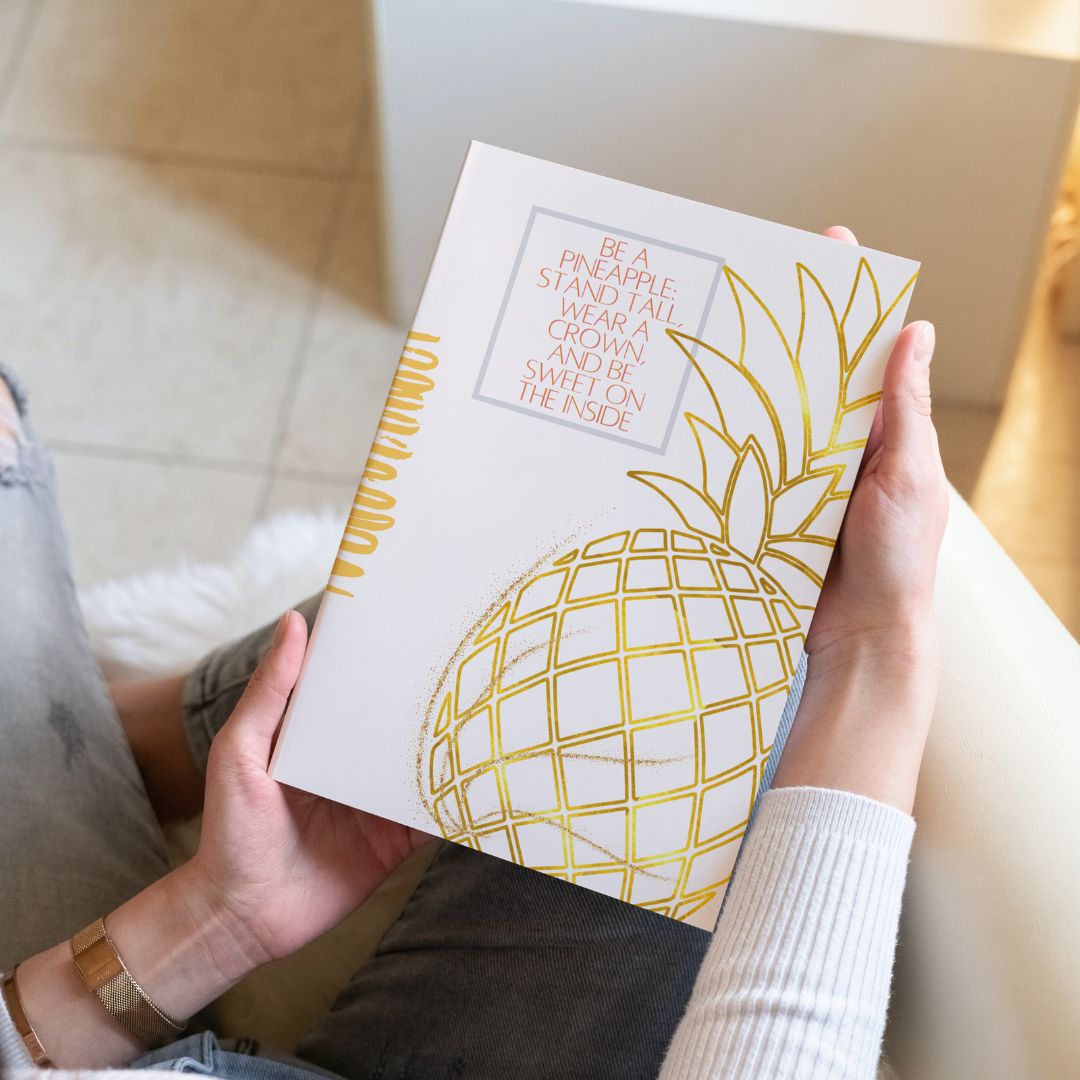 minimalist pineapple notebook be a pineapple