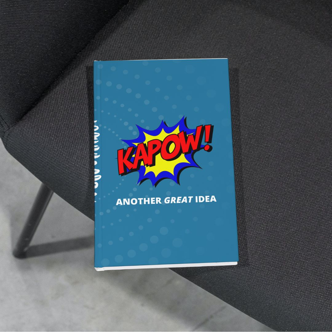 Funny Comic Notebook for Men Kapow Cover