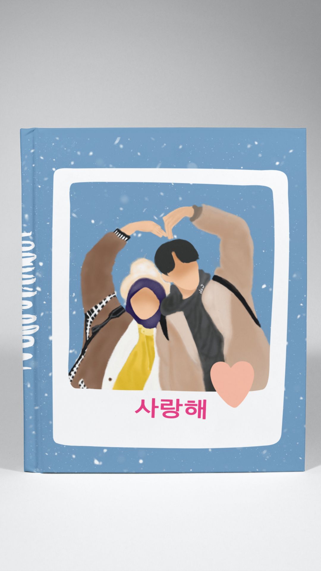 korean cute couple notebook
